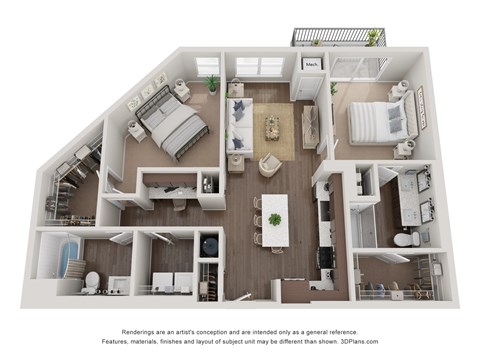 2 bedroom 2 bathroom